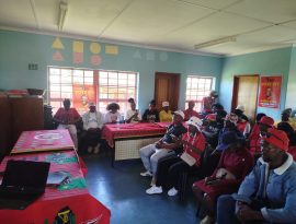 Umbutho we Economic Freedom Fighters (EFF) ububambe uqeqesho lwabameli bawo eCala